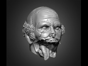 zombie heads 3Dプリントモデル