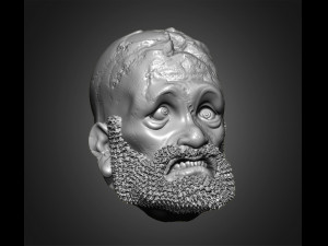 zombie heads 3Dプリントモデル