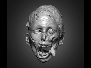 zombie heads 3Dプリントモデル