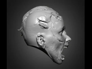 zombie heads 3D Print Model