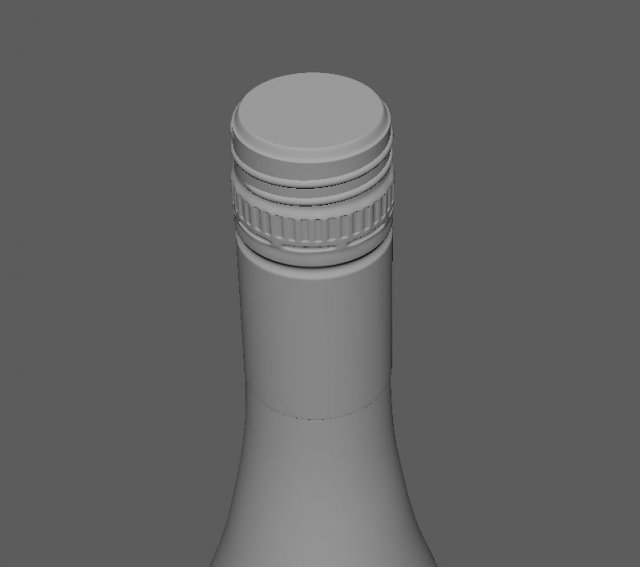 vine bottle 3D Model .c4d .max .obj .3ds .fbx .stl .blend 
