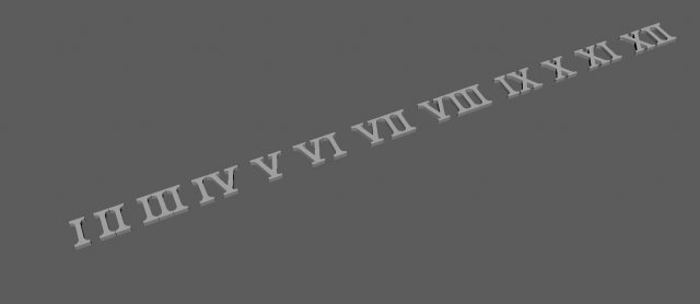 roman letter 3D Model .c4d .max .obj .3ds .fbx .stl .blend 