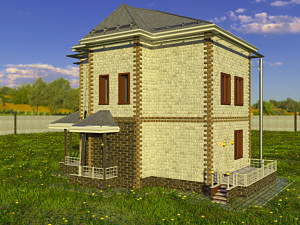 russian cottage from sunny krasnodar 3D मॉडल
