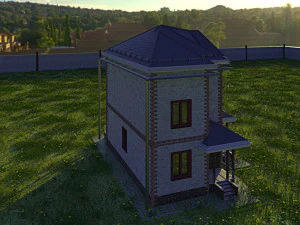 russian cottage from sunny krasnodar 3D Model