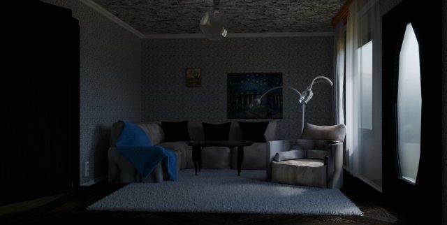living room in a soft style 3D 모델 .c4d .max .obj .3ds .fbx .stl .blend 