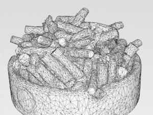 8k - ashtray Model 3D