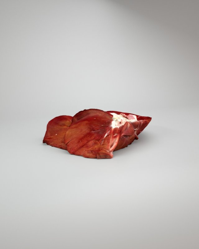 pig liver raw - 3d scan Modelo 3D .c4d .max .obj .3ds .fbx .stl .blend 