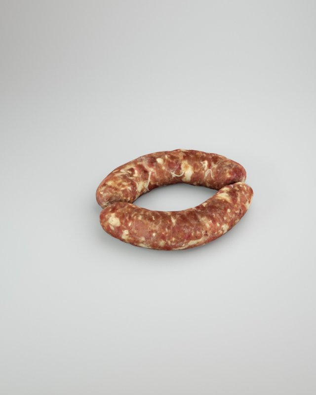 Raw pig sausage - 3d scan Model 3D .c4d .max .obj .3ds .fbx .stl .blend 