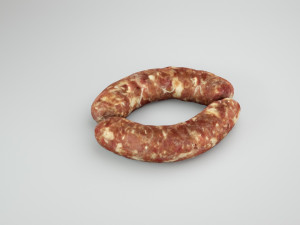 Raw pig sausage - 3d scan 3D Model