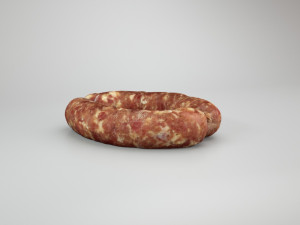 Raw pig sausage - 3d scan Model 3D