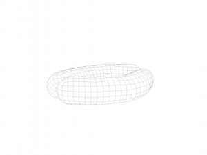 Raw pig sausage - 3d scan Model 3D