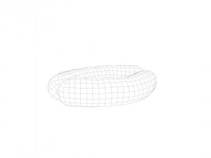 Raw pig sausage - 3d scan 3D Model