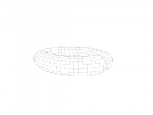 Raw pig sausage - 3d scan Model 3D