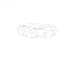 Raw pig sausage - 3d scan 3D Model
