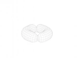 Raw pig sausage - 3d scan 3D Model