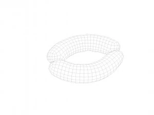 Raw pig sausage - 3d scan 3D Model