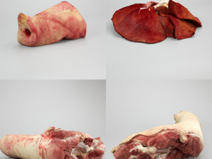raw pork parts - x10 pack 3D-Modell