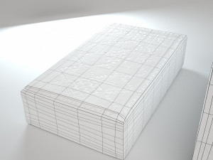 wooden box Model 3D