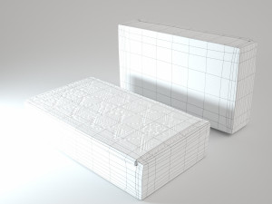 wooden box Model 3D