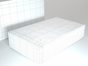 wooden box Model 3D