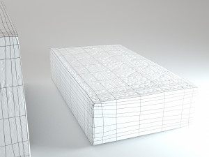 wooden box Model 3D