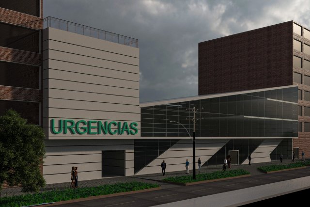 hospital 3D Model .c4d .max .obj .3ds .fbx .stl .blend 