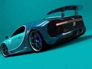 bugatti chiron 2017 3D Model