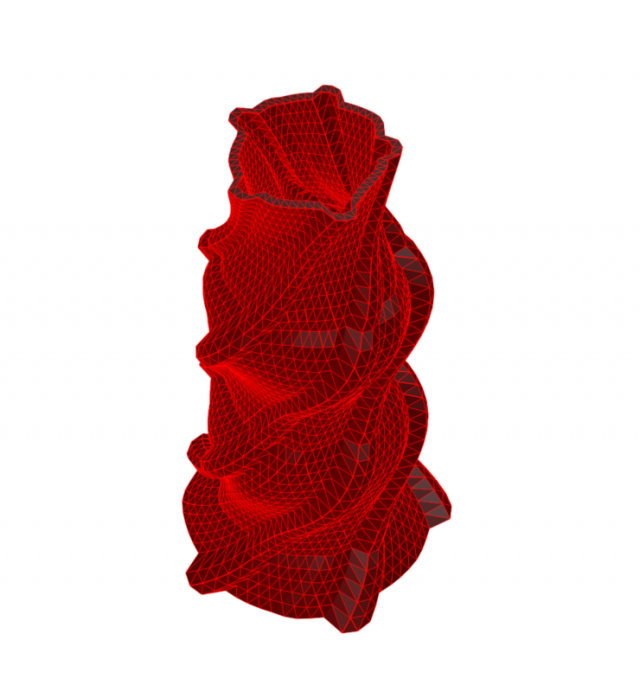 vase 8-4 3D Модель .c4d .max .obj .3ds .fbx .stl .blend