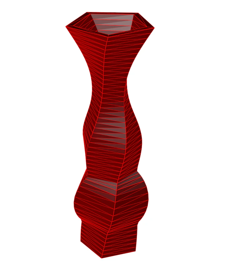 vase 8-18 3D Model .c4d .max .obj .3ds .fbx .stl .blend 