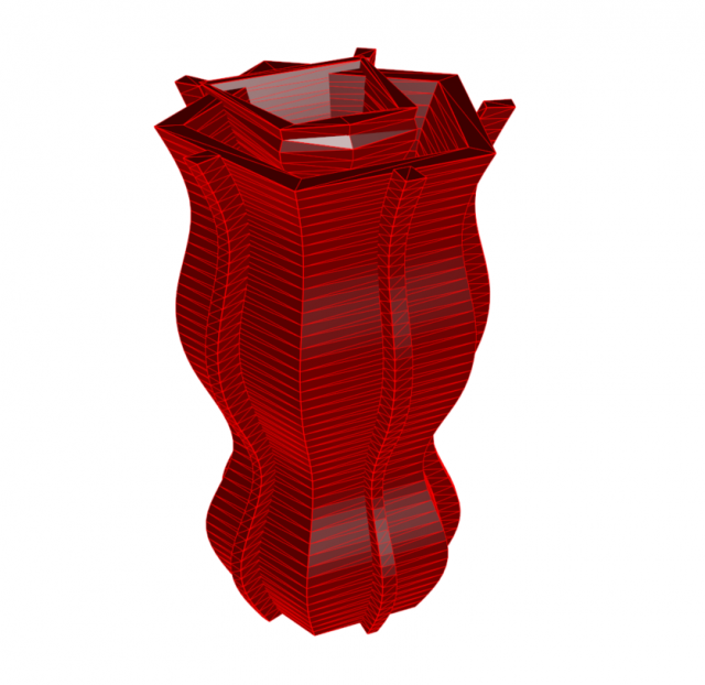 vase 8-44 3D Model .c4d .max .obj .3ds .fbx .stl .blend 