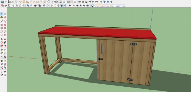 work table 3D 모델 .c4d .max .obj .3ds .fbx .stl .blend 