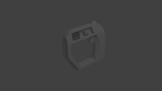 sci-fi basic pistol 3D 모델 .c4d .max .obj .3ds .fbx .stl .blend 