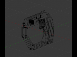 sci-fi basic pistol 3D 모델