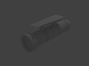 laser rifle with attachment 3D 模型
