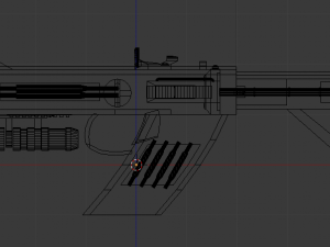 laser rifle with attachment 3D 模型