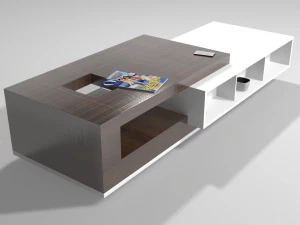 现代咖啡桌系列 3D 模型