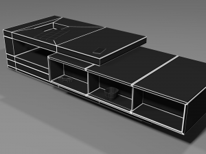 modern coffee table collection 3D Модель