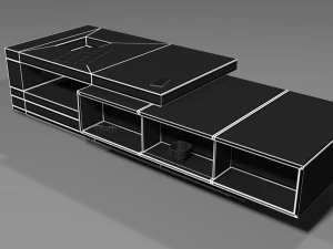 现代咖啡桌系列 3D 模型