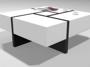 modern coffee table collection 3D Модель