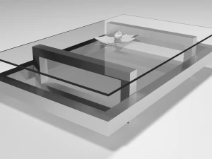 现代咖啡桌系列 3D 模型