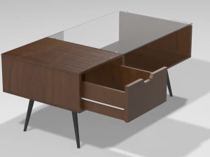 现代咖啡桌系列 3D 模型