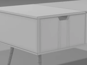 现代咖啡桌系列 3D 模型