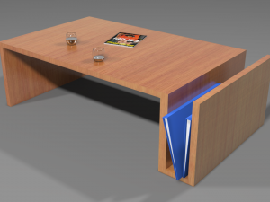 modern coffee table collection 3D Модель