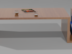 modern coffee table collection 3D Модель