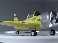 Texan T-6 Cartoon 3D-Modell