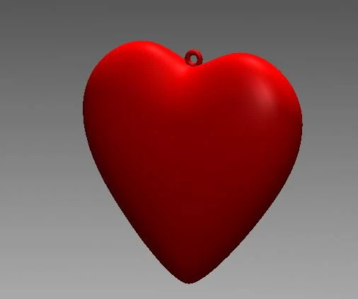 heart keychain 3D Print Model .c4d .max .obj .3ds .fbx .stl .blend 