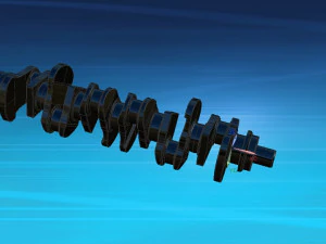 crankshaft 6 cylinder 3D Model