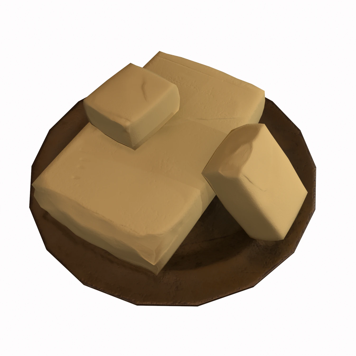 Butter dish 3D Model .c4d .max .obj .3ds .fbx .stl .blend 