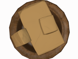 Butter dish Modello 3D