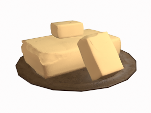Butter dish Modello 3D